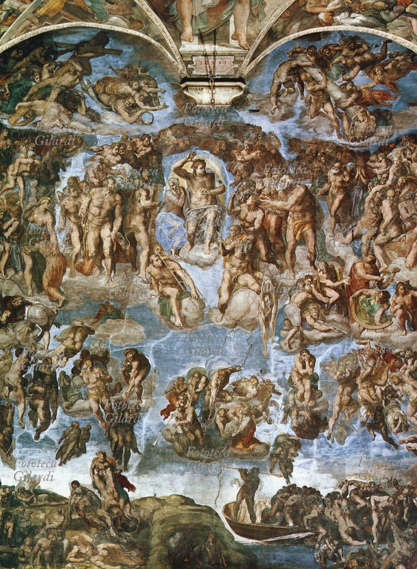 MICHELANGELO Il Giudizio Universale (veduta d\