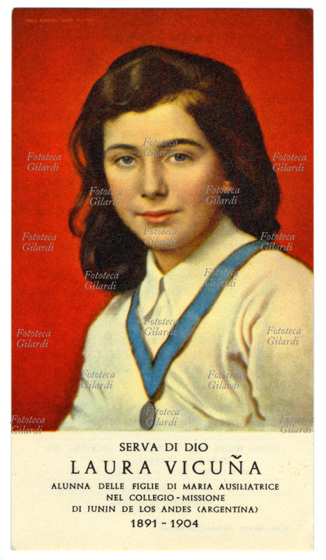 Laura Vicuña (1891 - 1904) Beatified in 1988 from Pope John Paul II between young is made happy of the catholic Church, died all’ age disease 13-year-old, dedicated its short life to the spiritual conversion of the mother