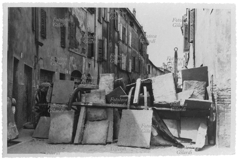 ITALIA Parma: insurrezione popolare contro il fascismo. Barricate a Borgo Rodolfo Tanzi. Per le strade della città le barricate sono difese dagli Arditi del Popolo contro le bande fasciste di Italo Balbo, agosto 1922