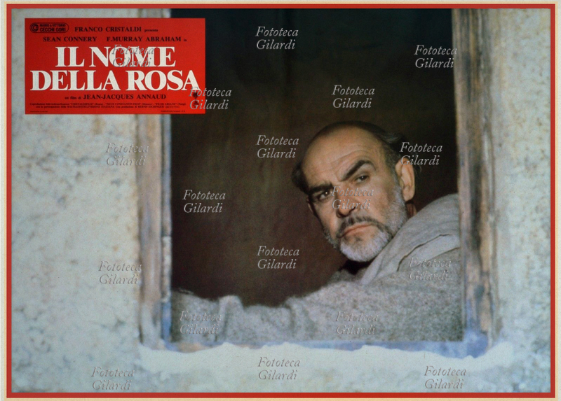 CINEMA locandina del film "Il Nome della Rosa", tratto dall\