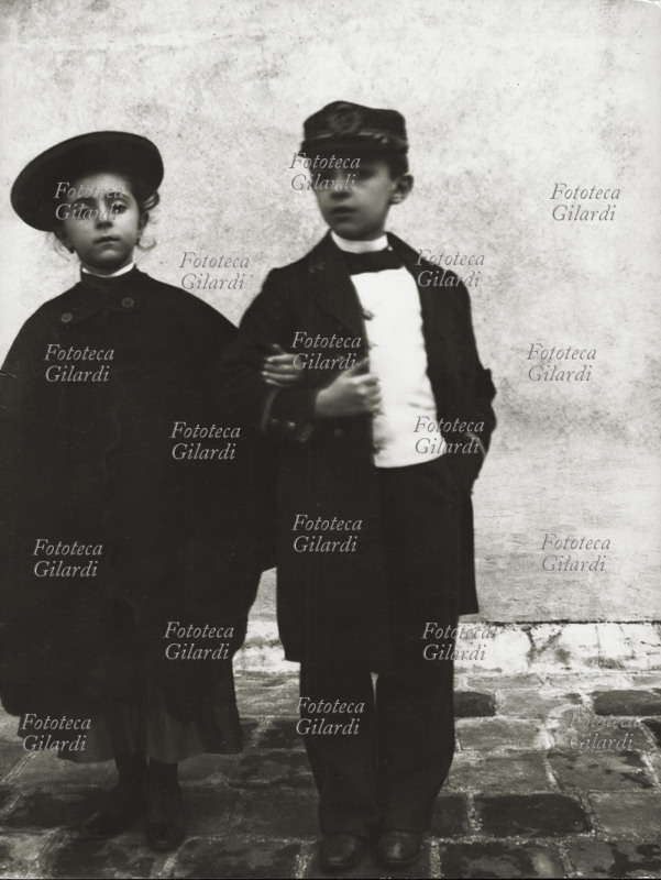 Giovanni VERGA (1840-1922) Sicily. Caterina and Giovannino Verga. Photography of Giovanni Verga, Patriarch, (Catania) 1897
