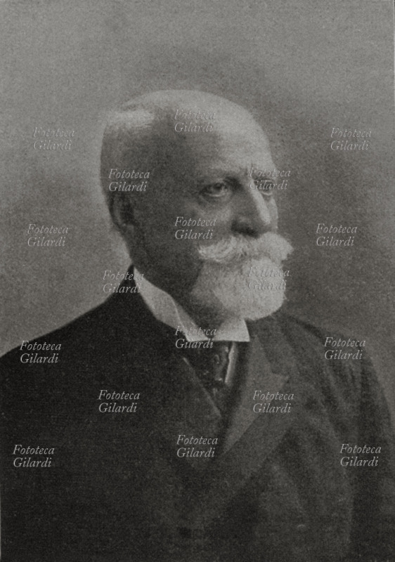 Adeodato BONASI (1834-1924) presidente del Senato, ritratto fotografico. Italia, 1918