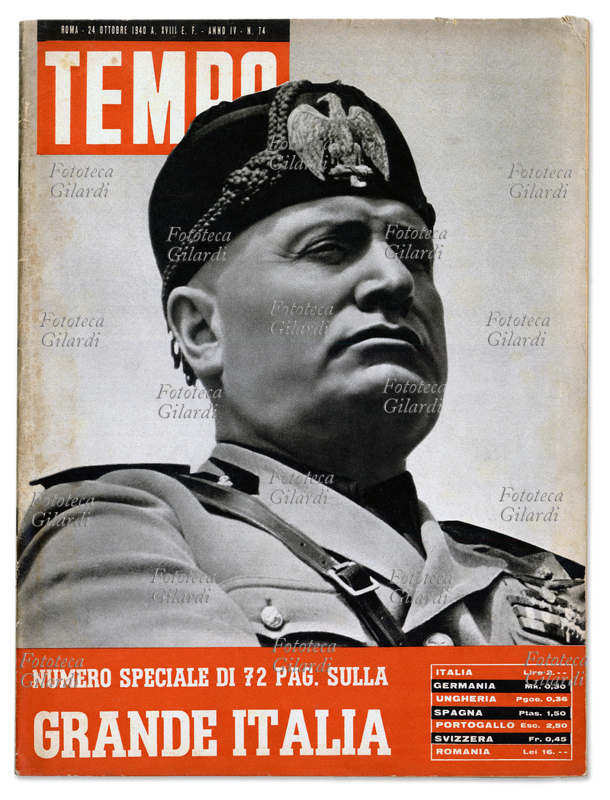 FASCISMO Copertina del periodico illustrato \