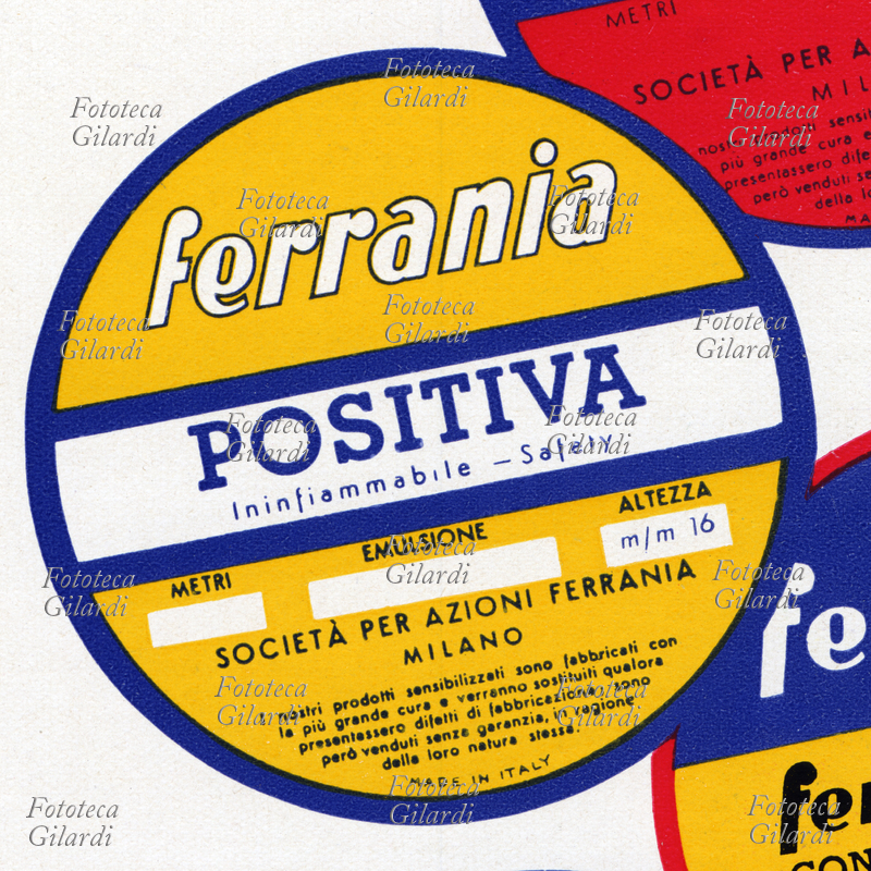 FERRANIA etichetta della pellicola \