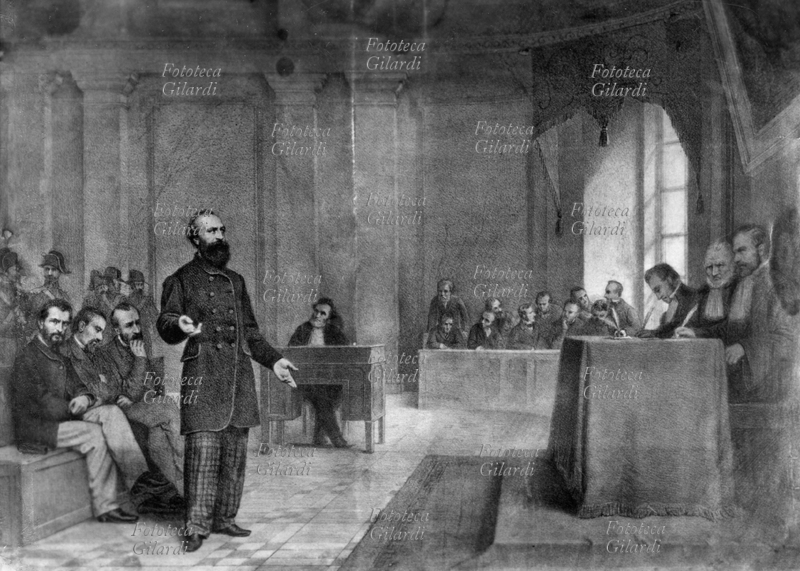 Felice ORSINI (10 dicembre 1819 – 13 marzo 1858) processo al patriota e scrittore italiano ideatore e autore di una strage nell\