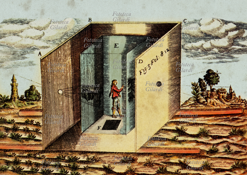 STORIA DELLA FOTOGRAFIA La camera obscura gigante costruita da Athanasius Kircher. L\