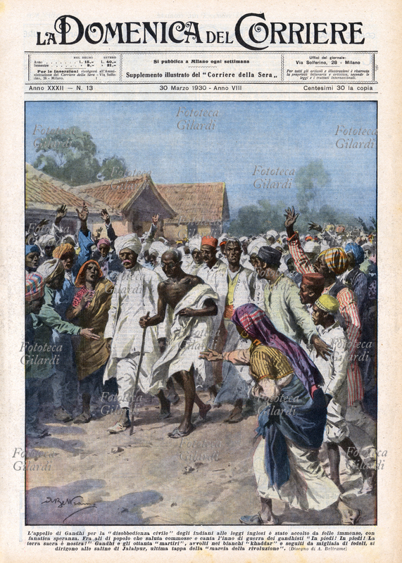 Mohandas GANDHI (2 ottobre 1869 – 30 gennaio 1948) "L\