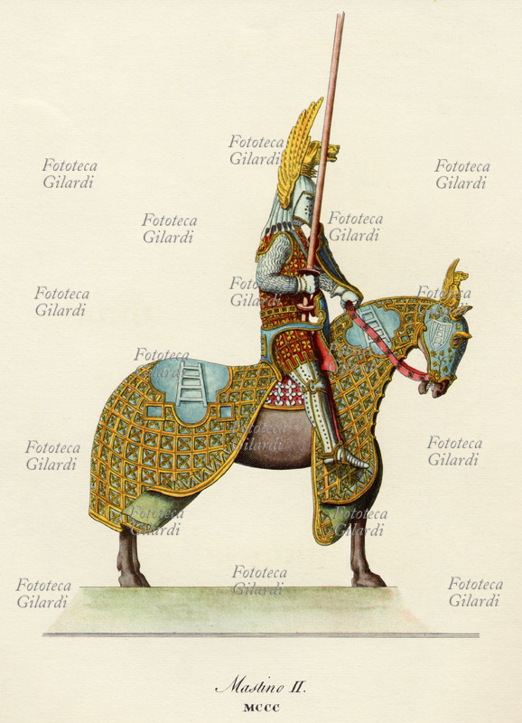 MASTINO II della Scala (1308-1351) signore di Verona dal 1329 fino alla morte, succedette allo zio Cangrande della Scala e ne proseguì la politica espansionistica, alleandosi con i Visconti, i Gonzaga e gli Este contro Giovanni di Lussemburgo. Estese la sua signoria a Vicenza, Padova, Brescia, Parma e Lucca, nel 1337 si attirò l\