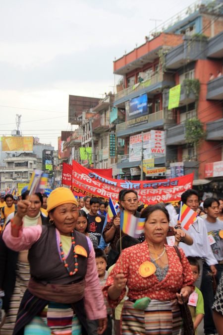 NEPAL MANIFESTAZIONE PER LA LIBERAZIONE DEL TIBET