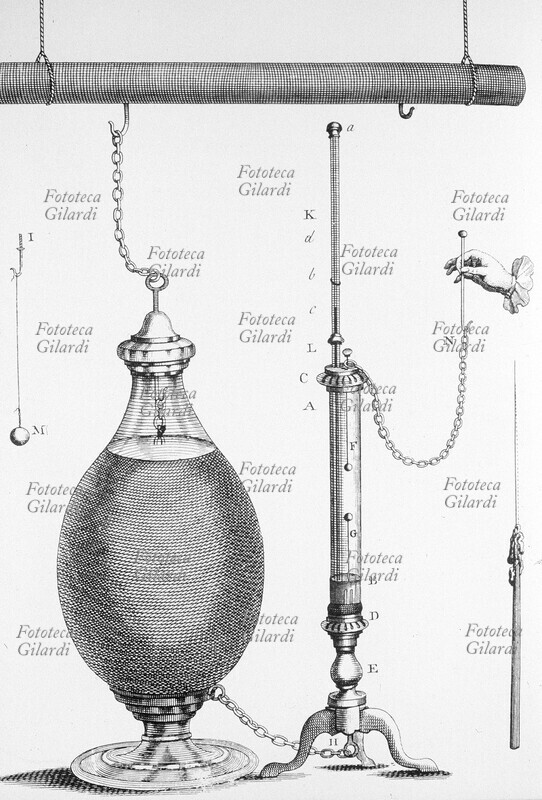 BOTTIGLIA DI LEIDA Benjamin Franklin (17 gennaio 1706 – 17 aprile 1790), lo scienziato, politico e inventore statunitense utilizza una bottiglia di Leida per un suo esperimento consistente nel provare che una scintilla genera calore: la scarica della bottiglia di Leida, attraverso l\