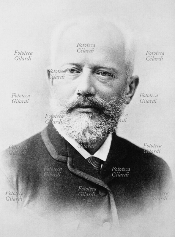Peter Ilic CIAJKOVSKIJ (7 maggio 1840 – 6 novembre 1893) compositore russo. Ritratto fotografico, Russia XIX secolo.