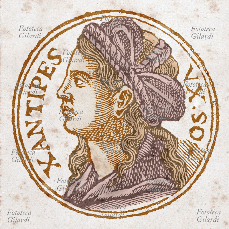 SANTIPPE moglie di Socrate, ritratto da \