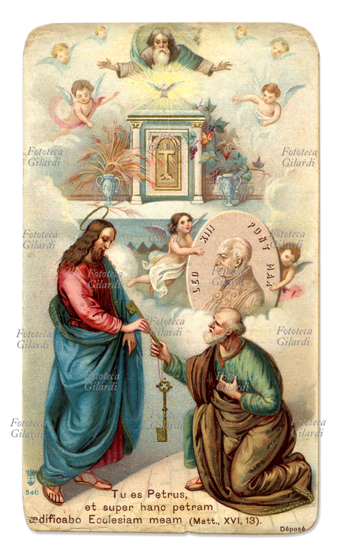 SAN PIETRO Cristo consegna le chiavi della Chiesa a San Pietro, commemorazione dell\