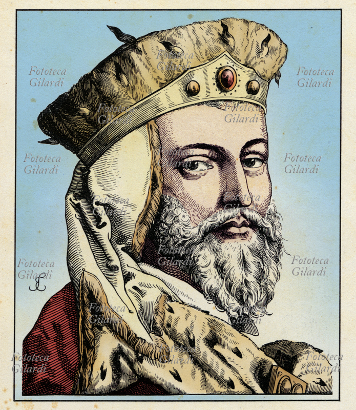 MAURIZIO (1521 - 1553) Duca di Sassonia (1541-47) e successivamente principe elettore di Sassonia (1547-53). Ritratto, versione colorata di una incisione di Hugo Bürkner (1818-1897), Germania 1854