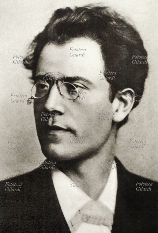 Gustav MAHLER (1860-1911) ritratto fotografico a 30 anni. Compositore e direttore d\
