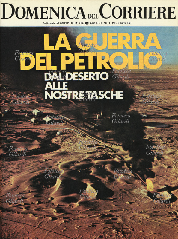 ORO NERO "La guerra del petrolio, dal deserto alle nostre tasche". Il riferimento verte sull\