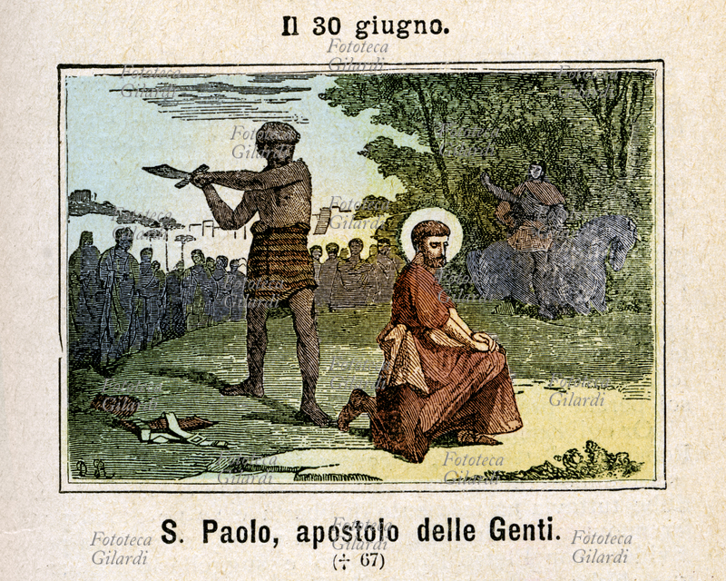 San PAOLO di Tarso ( 5/10? - 64/67?), nato con il nome di Saulo, scrittore e teologo cristiano; l\