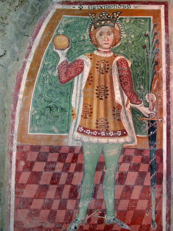 SAN SIGISMONDO (? - 523 o 524) Re dei Burgundi, discepolo di S. Avito di Vienne si convertì dall\