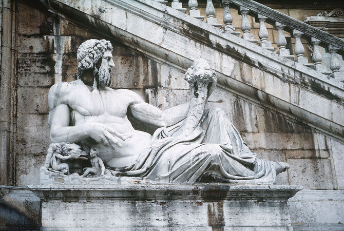 ALLEGORIA OF TIBER WITH ROMOLO AND ADDLE ALLEGORIA OF TIBER WITH ROMOLO AND ADDLE