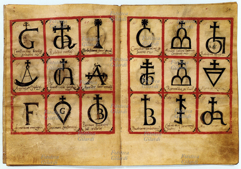 LIMBS AND TRADES Marche of factory of the 1559 belonged to the fabrianesi lanaioli. Membranaceo manuscript of the XVII sec.