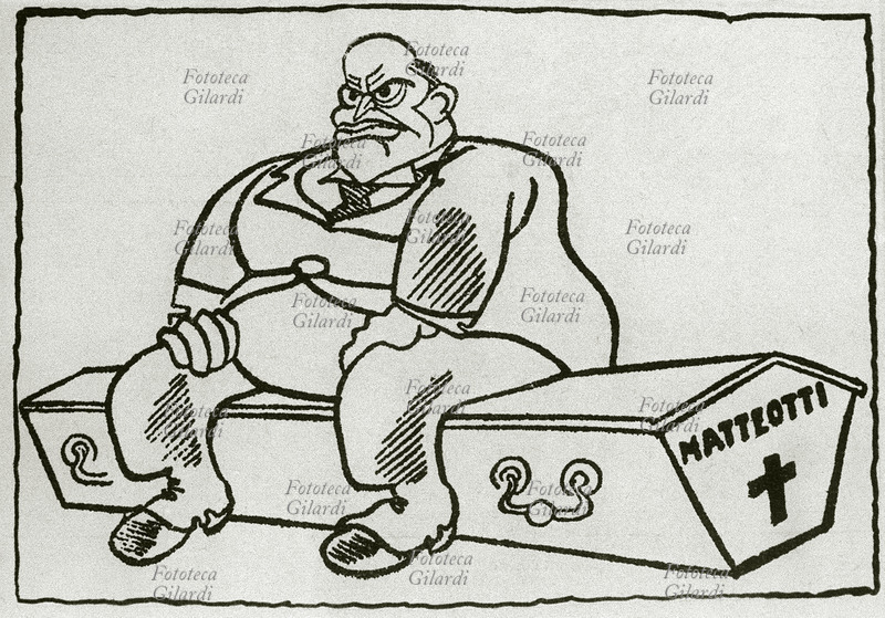 FASCISMO Vignetta antifascista sulle intenzioni \