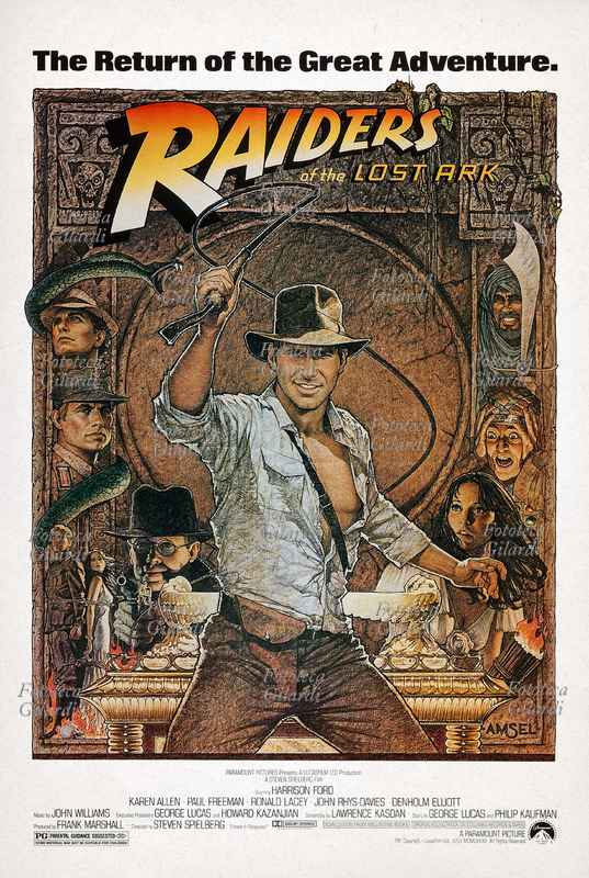 CINEMA Manifesto del film "Raiders of the Lost Ark" (I predatori dell\
