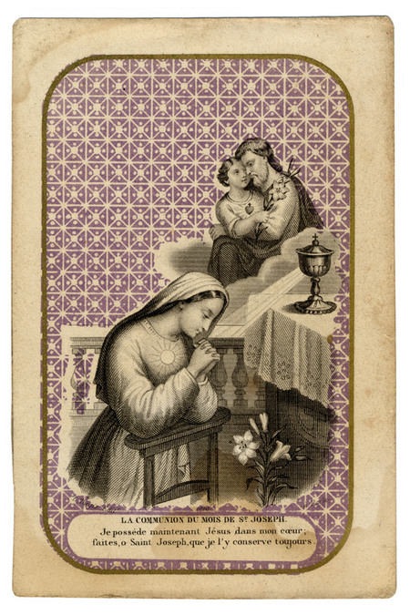 IMMAGINETTA MEMORY OF FIRST COMMUNION XIX CENTURY