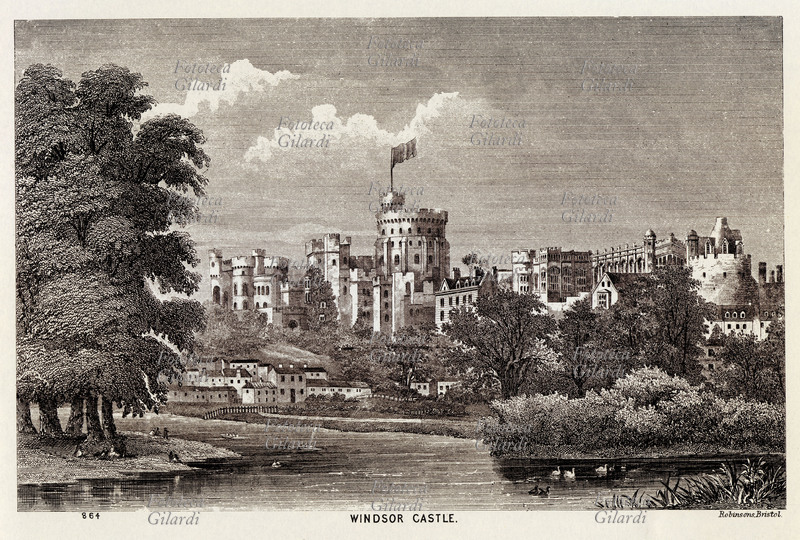 WINDSOR Castello di Windsor. Una delle residenze ufficiali della regina e della Famiglia Reale d\