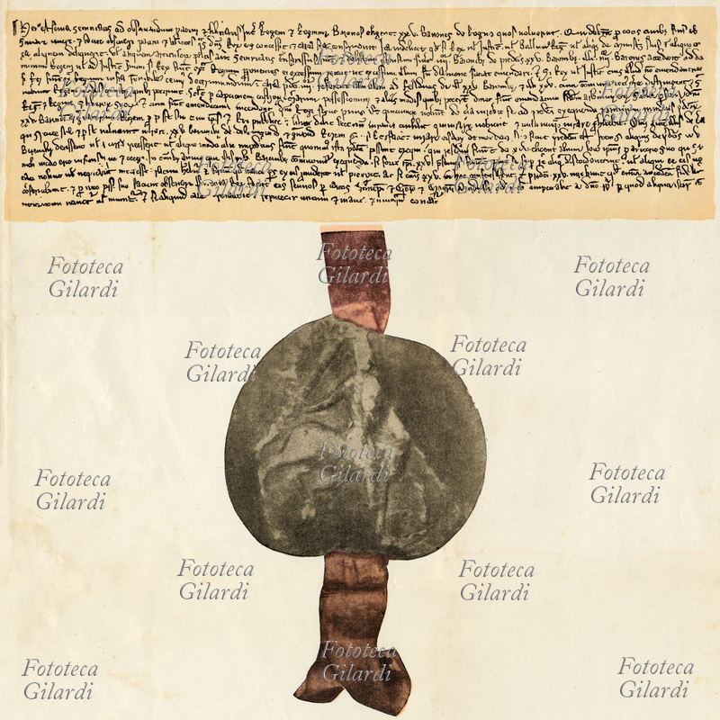 GRAN BRETAGNA Fac-simile con alcuni articoli estratti dalla Magna charta libertatum, documento approvato nel 1215 da Giovanni Senza Terra. s.d.