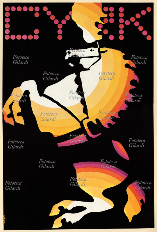 CIRCO Manifesto di Withold Janowski, per il circo polacco, 1969