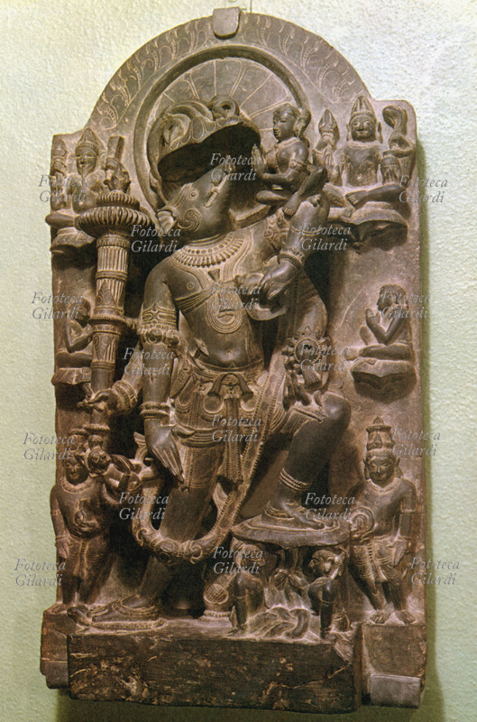 INDIA - Visnu: Varahavatara, incarnazione in cinghiale. Il dio assunta la forma dell\