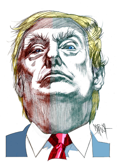 DONALD TRUMP RITRATTO DA DARIUSH