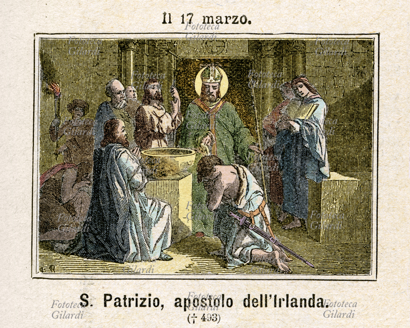 San PATRIZIO (al secolo Maewyin Succat, 385 circa - 17 marzo 461) patrono d\