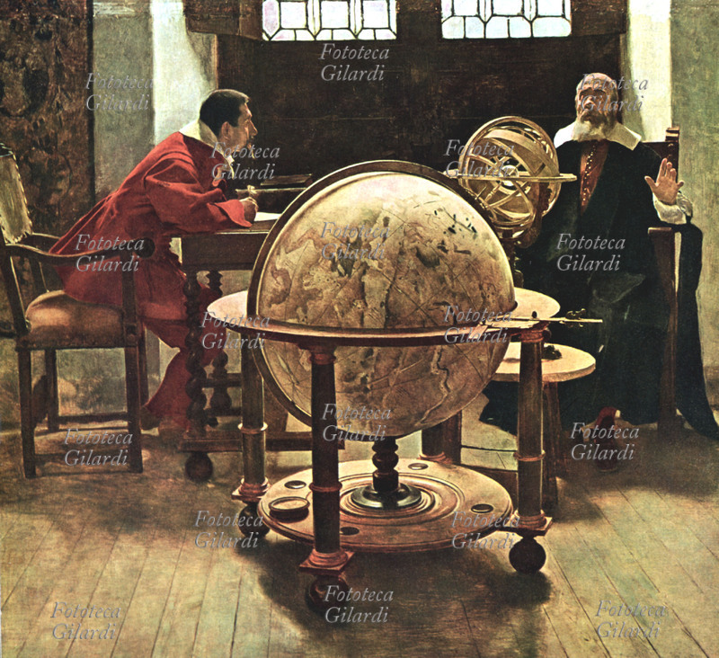 Galileo GALILEI (15 febbraio 1564 – 8 gennaio 1642), ormai quasi cieco, detta appunti sulle sue teorie al suo \