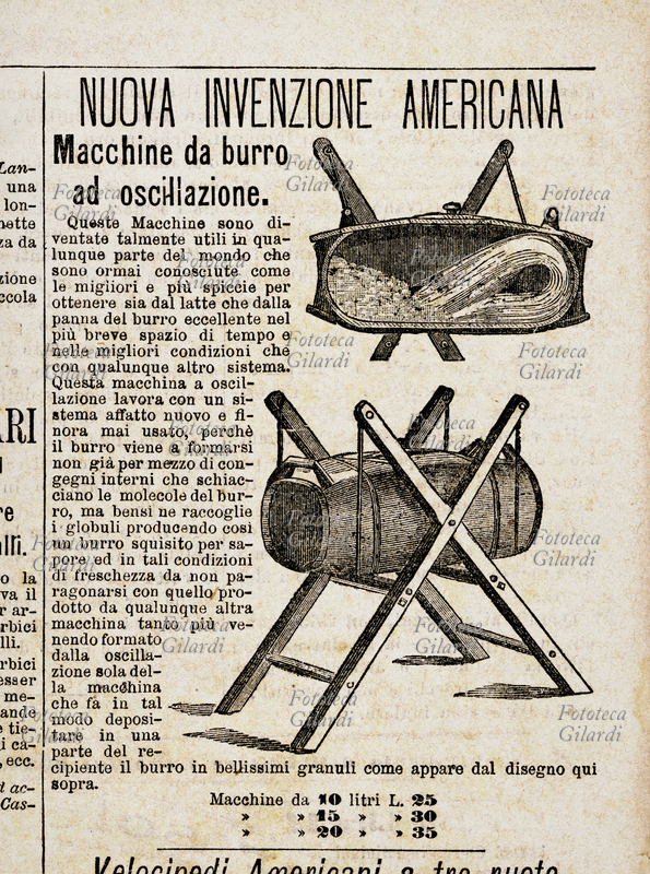 CUCINA Pubblicità per una burriera automatica, \