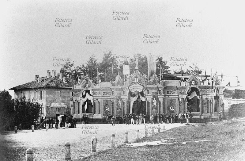 MILANO Inaugurazione del tiro a segno cittadino. Fotografia, 1890.