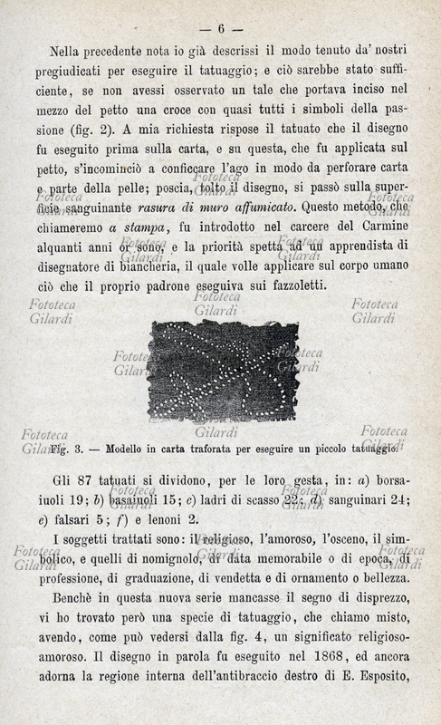 ANTROPOLOGIA CRIMINALE Carta forellata per l\
