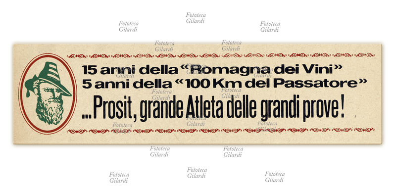 SPORT fascetta/etichetta di vino a rircordo della quinta edizione della maratona \