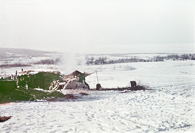 ACCAMPAMENTO DI ALPINI IN RUSSIA