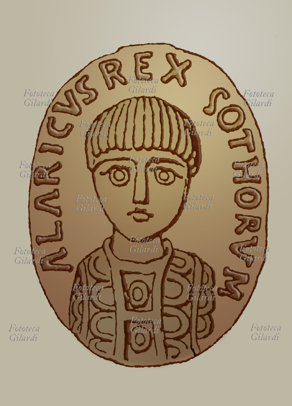 ALARICO (370-410) re dei Visigoti dal 396, della stirpe dei Balti, federati dell\