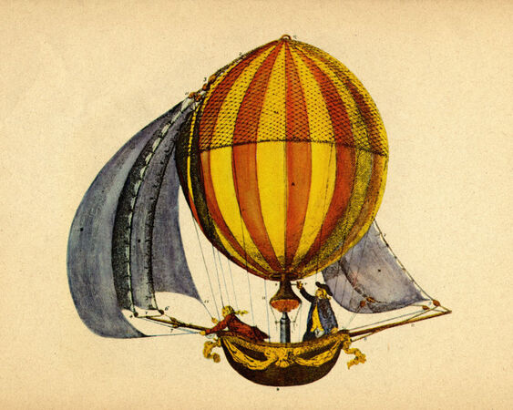 AEROSTATIC BALL OF SIBLINGS MONTGOLFIER