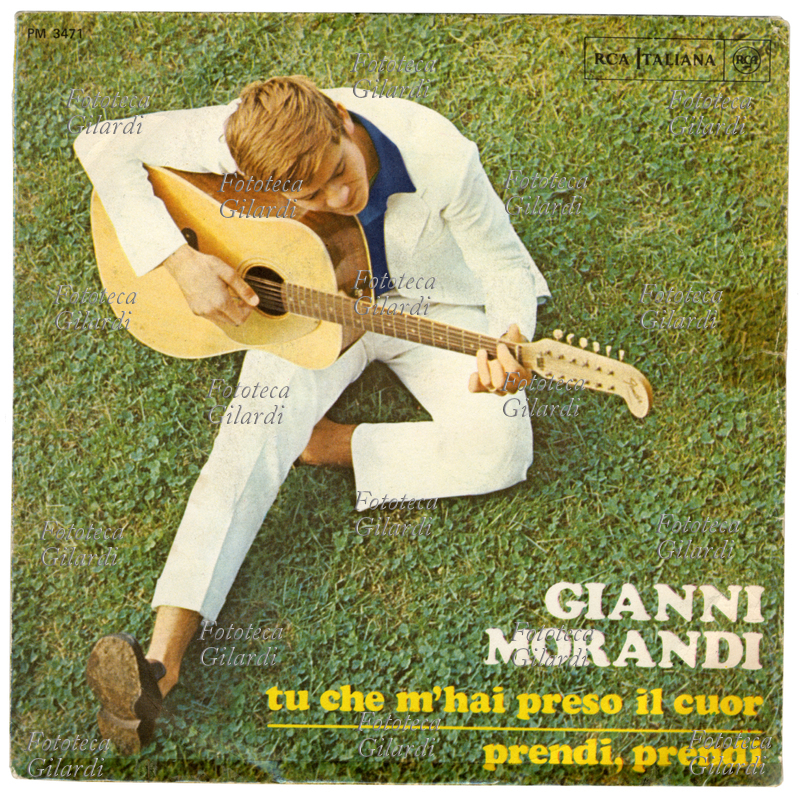 MUSICA LEGGERA Gianni Morandi copertina disco 45 giri, canzoni: \