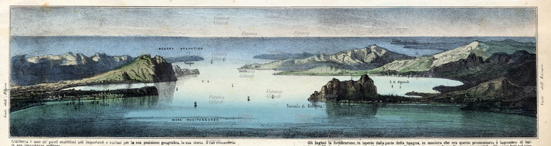 STRETTO DI GIBILTERRA, veduta a volo d\