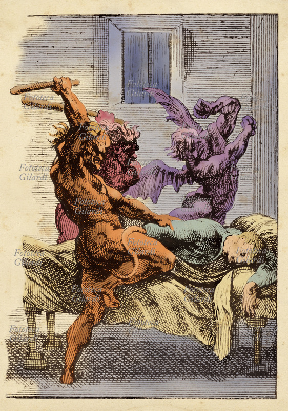 SOGNO/INCUBO Uomo tormentato dai sogni prodotti dall\