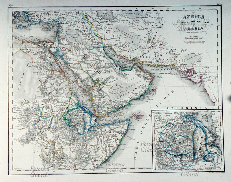 CARTOGRAFIA Africa Orientale ed Arabia. Carta tratta da: \