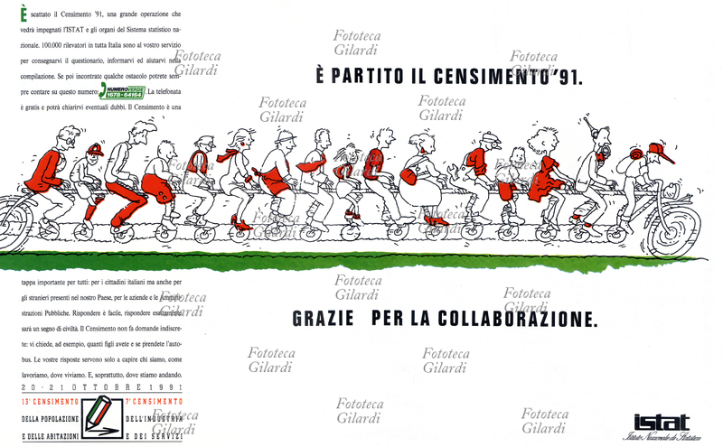 CENSIMENTO Campagna stampa che promuove il censimento della popolazione, dell\