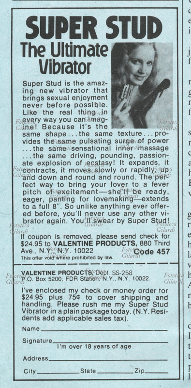 VIBRATORE annuncio promozionale \