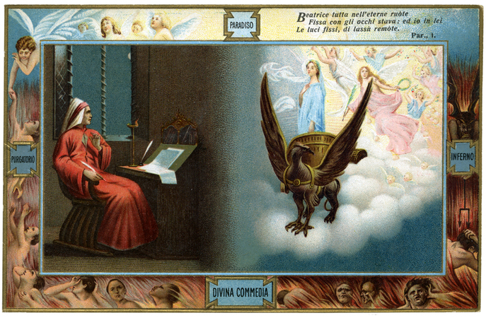 DIVINA COMMEDIA BEATRICE SUL CARRO DIVINA COMMEDIA BEATRICE SUL CARRO