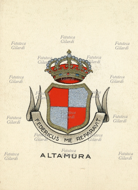 ALTAMURA (Bari) Notevole cittadina agricolo-industriale, è situata in aperta posizione su un\
