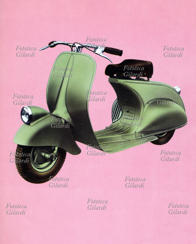 Motoscooter VESPA. Design: Direzione Progetti Piaggio, 1948. Pagina del catalogo della mostra \